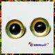 1 Pair  Hand Painted Gold Holly Eyes Plastic Eyes Safety Eyes